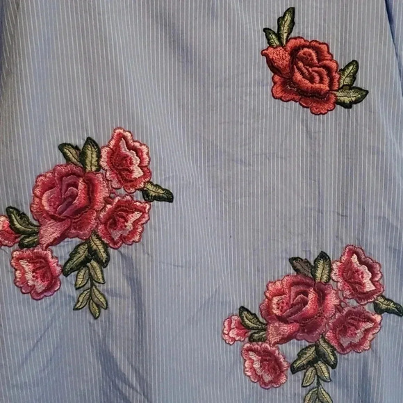 Zara embroidered off the shoulder  sz XS dress - Picture 3 of 6